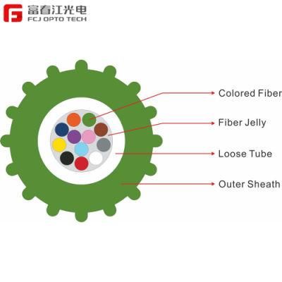 2.0~2.8mm Air Blown Mini Fiber Optic Cable for FTTX