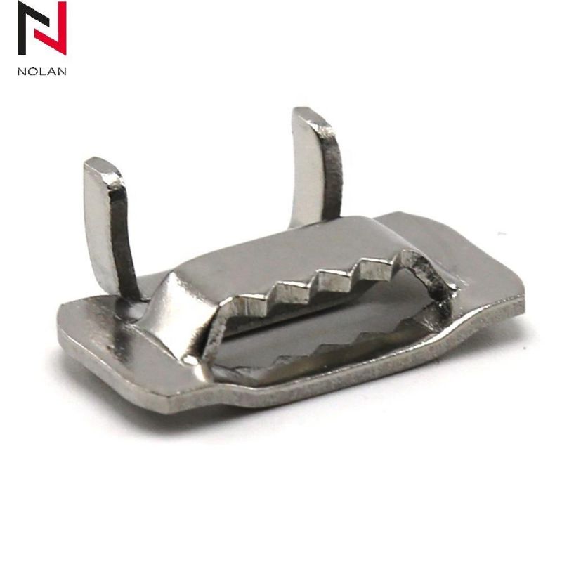 Electric Cable Clamp 201 Stainless Steel Buckles for Banding Strap Stainless Steel Buckles
