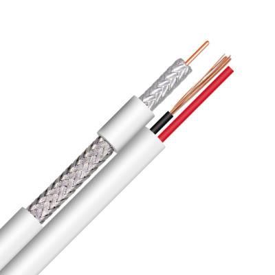 China Factory Supply 75ohm Siamese Coaxial Cable Rg59 with Power for CCTV Camera Cable TV Cable