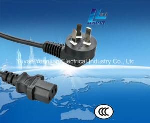 10A China Type Extension Cord Plug CCC Certificate with Connector