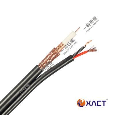 Communication CCTV CATV CPR Eca RG59+DC/RG59+Power/RG59+2x0.5/RG59+2x0.75 Composite Coaxial Cable (a)