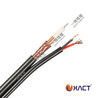 Communication CCTV CATV CPR Eca RG59+DC/RG59+Power/RG59+2x0.5/RG59+2x0.75 Composite Coaxial Cable (a)