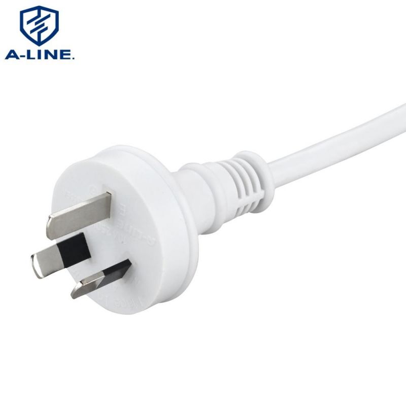 Australia Two Pins Power Cord SAA Approved and Qt2 Connector (AL101+AL117)