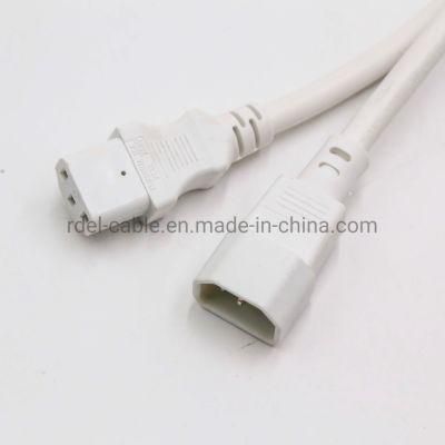 CPU/PDU Power Cord - C14 Left Angle to C13 - 10 AMP White