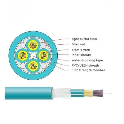 Gjpfjv Hot Sale 1/2/4/6/8/12core Single Mode Indoor Wire FTTH Fiber Optic From Fcj Group in China