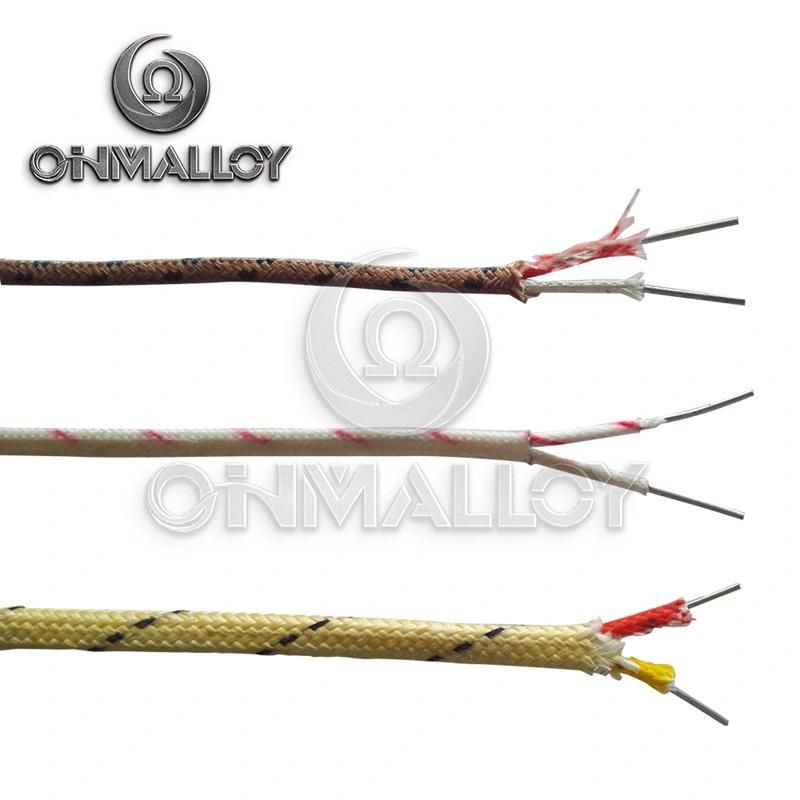 Swg 25 Fiberglass Steel Braid K Type High Temperature Thermocouple Extension Wire