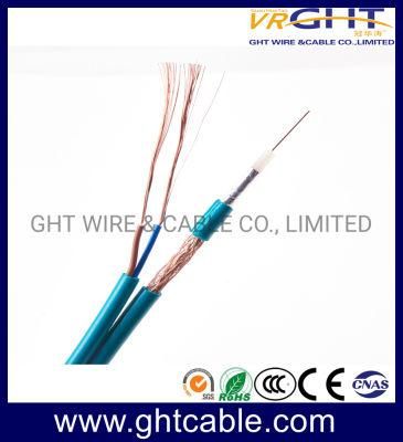 Composite Siamese Coaxial Cable Rg59+2c (CE RoHS CCC ISO9001)