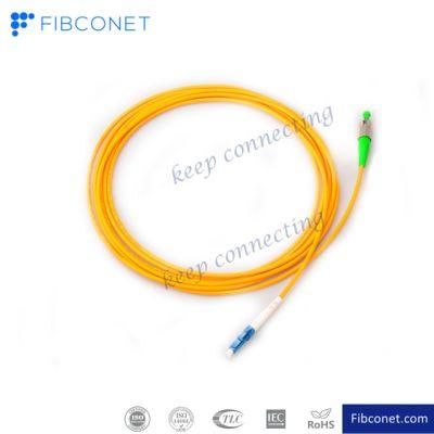 FTTH Single Mode 9/125 Simplex LC/Upc - FC/APC PVC LSZH Fiber Optic Patch Cord