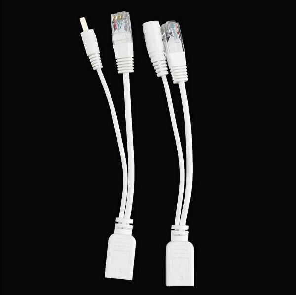 Tape Screened Power Over Ethernet Poe Adapter Cable RJ45 Poe Splitter Injector Kit 5V 12V 24V 48V Synthesizer Separator Combiner