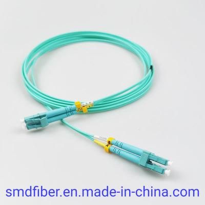 LC/Upc Duplex Om3 Aqua Color LSZH Fiber Optic Patch Cord Cable