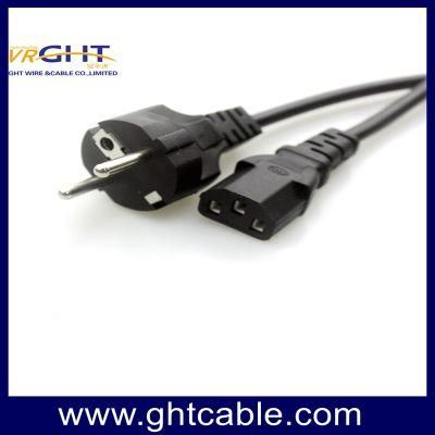 Europe/Schuko Cee7 to C13 Power Cord VDE Plug