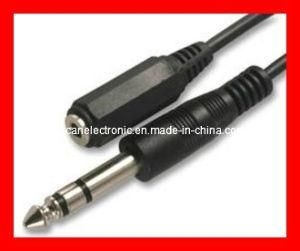 6.35mm Stereo Audio Male Cable to 6.35mm Stereo Audio Female Cable
