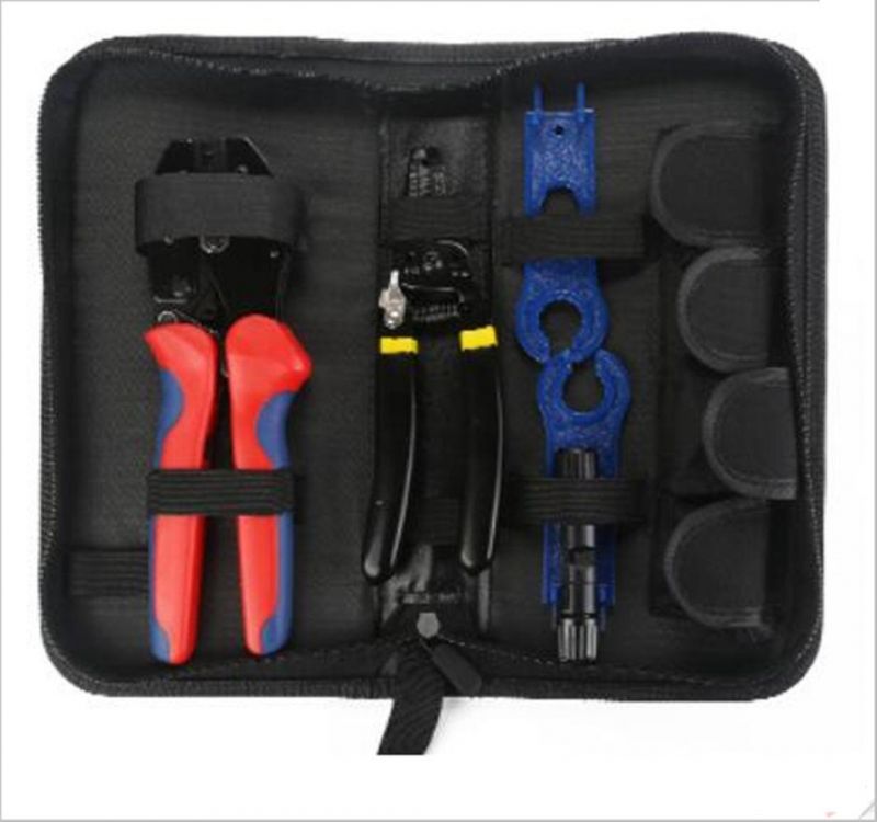 Solar Tool Kit Available with Cable Stripper, QC4 Crimping Plier and Spanner