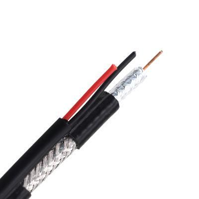 Factory OEM 75ohm Coaxial Cable Camera Cable Communication Cable CCTV Rg59 with Power Cable