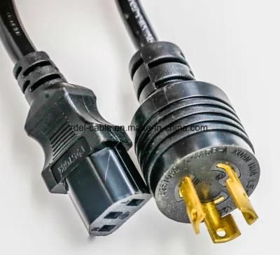 L5-15p Twist Lock Plug Cord UL Tel USA Canada