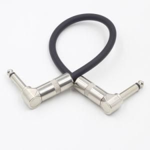L Shaped Alloy Ts Male to Male Electric Guitar Cable