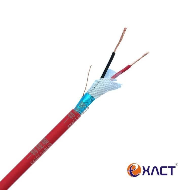Screened Unscreened 2X1.5mm2 Tinned Copper/Copper Stranded or Solid Fire Resistant Silicon Rubber Low Smoke LSZH LSOH Communication Cable Fire Alarm Cable 3