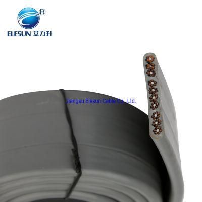 Tvvb 0.75mm 60 Core Flat Electric Lift Travel Cable for Elevator