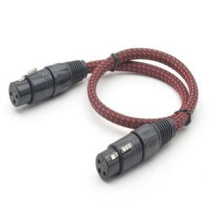Nylon Sheath 3pin XLR Cable Female to Female for Microphone