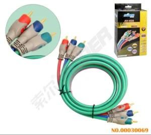 1.8m AV Cable Male to Male 3 RCA to 3 RCA Component Cable