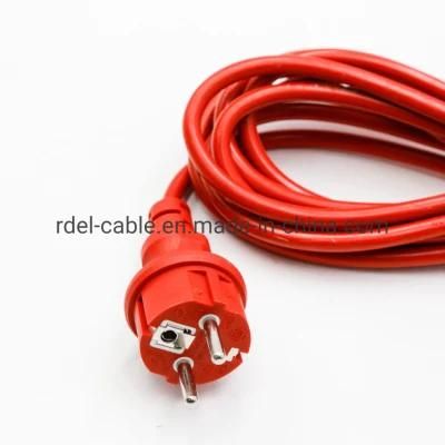 Power Cable Schuko Europe VDE Approved Water Proof Plugs IP44 H05rn-F 3X1.5 VDE