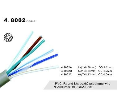 6C Round Telephone Cable (4.8002 Series)