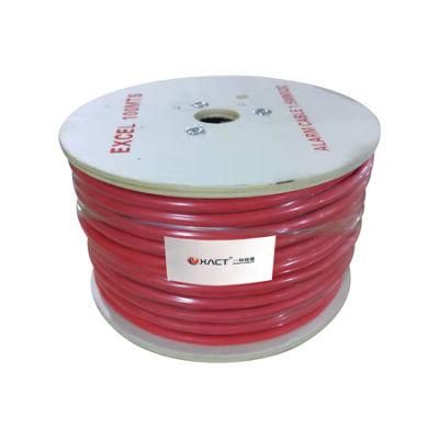 UL Listed 2C 1.0mm2 solid copper conductor shielded red PVC twisted pair fire alarm cable