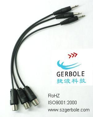 RF TV + DC Coaxial Cable