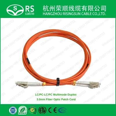 LC/PC-LC/PC Multimode Duplex 3.0mm Fiber Optic Patch Cord