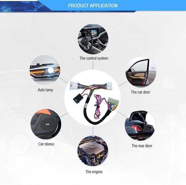 6 Pin Connector Custom Wire Harness for Automotive