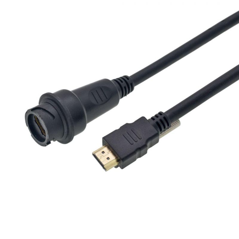 ODM Reach Waterproof Home Appliance Signal M12/M16 Aviation USB/HDMI/dB/OBD/DVI/VGA Connector Cable Assembly