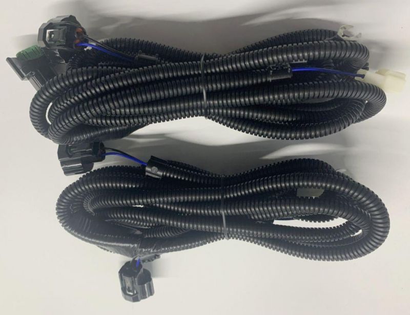 Custom Automotive Corrugated Pipe Wire Harness Factory with Original Jst Te and Molex Connector