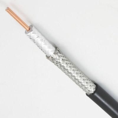 Copper Clad Steel Rg11 Coaxial Cables PVC Jacket CATV Rg11 Coaxial Cable with Messenger