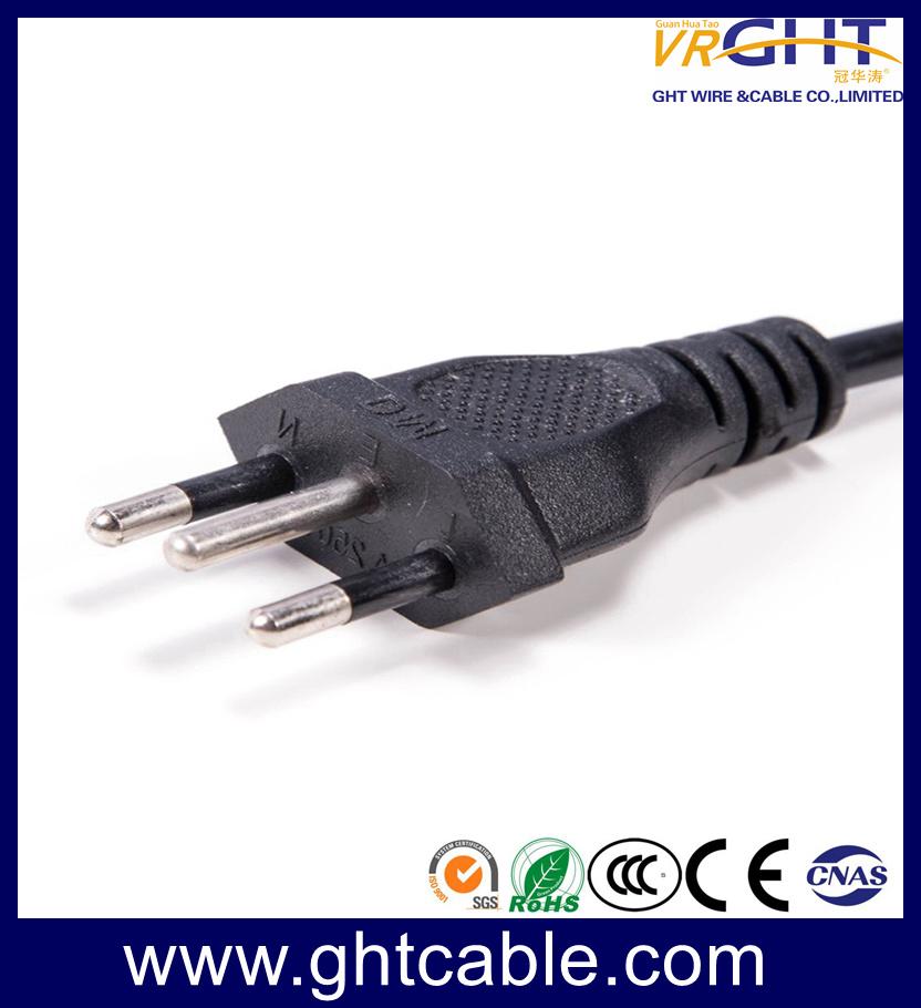 Brazil Power Cord & Power Plug for PC Using (NBR14136)