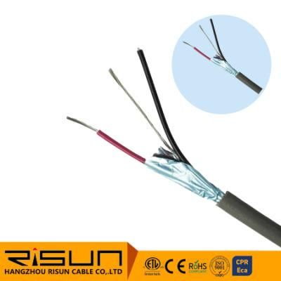 1 Pair 22 AWG Shielded Low Voltage PVC Cable