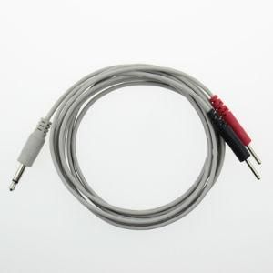 3.5mm Mono Jack to 2 2.0 Splitter Electrode Cable