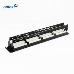 Approved 24 Ports CAT6 Rack Mount RJ45 Copper Patch Panel
