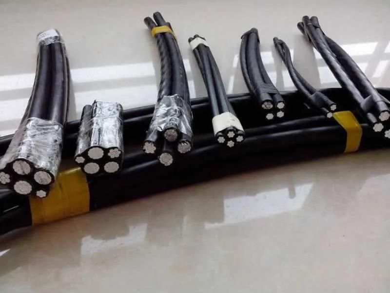 600 / 1000 V Aluminum Cable Wire Amka Aerial Cable 3 X 16 + 25mm