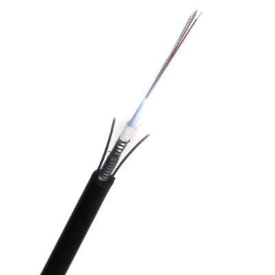 Singlemode 2/4/6/8/12 Core Fiber Optic Cable GYXTW Central Loose Tube Light-Armored Optical Fiber for Outdoor