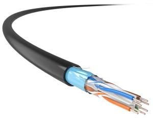 PE Jacket CAT6 Outdoor FTP Shielded 23AWG 0.58mm Network Cable
