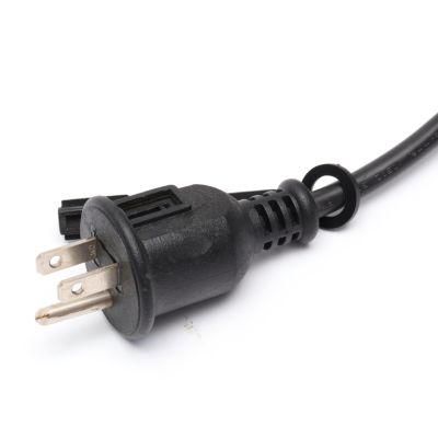 UL CSA Three Pin Plug America AC Power Cord with 5A Fuse NEMA 5-15p 110V