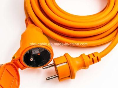 Rubber Power Cord with Electric Water-Proof Plug with Shutter