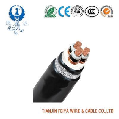 Medium Voltage Copper/Aluminum Tr-XLPE Insulated LLDPE Sheathed Swa Steel Wire Armoured Mv Underground Power Cable