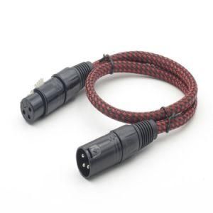 Nylon Sheath 3pin XLR Cable Male to Female for Microphone