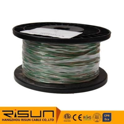 24 AWG Cross Connect Wire - 1 Pair - Green/White - 1000 FT Telephone Cable