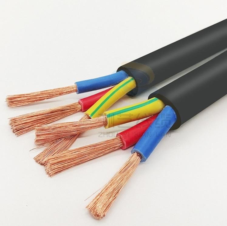 Electric Solid Stranded Copper Wire Power PVC Flexible Cable