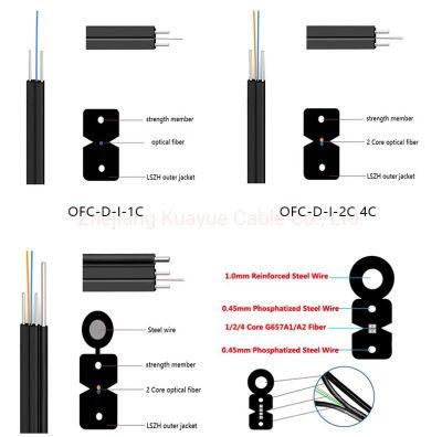 Computer Cable/FTTH Drop Wire Fiber Optic Cable