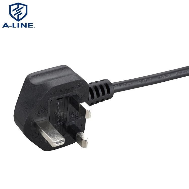 VDE Certificated UK 3 Pins AC Power Cord Factoty
