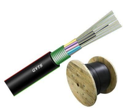 Outdoor Duct Armoured Steel Tape Single Mode 24 48 96 Core G652D Fiber Optic/Optical Cable