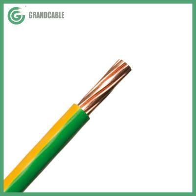 Copper Building Wire Type THW 50mm2 Cable Stranded PVC Insulated Green with Yellow Strip Insulation